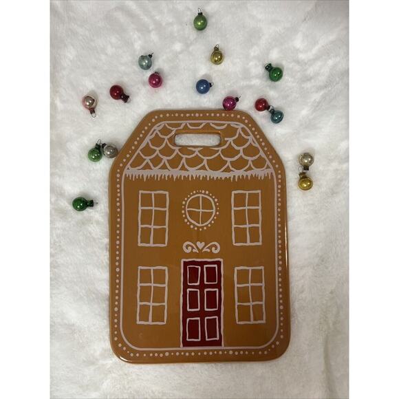 Target Bullseye‎ Playground Ceramic Gingerbread House Serving Plate Platter New - Picture 1 of 3